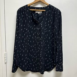 Black and white blouse